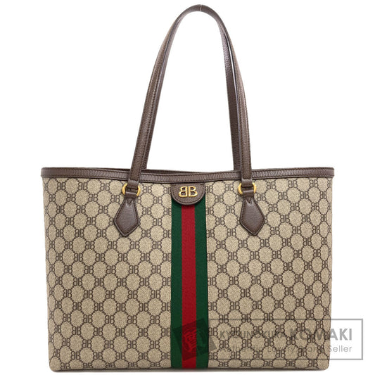 GUCCI グッチ 680125 2103X バレンシアガコラボ ハッカー ミディアム トートバッグ PVC レディース 中古