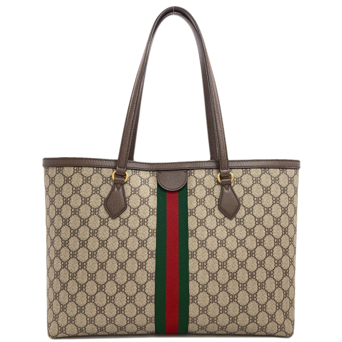 GUCCI グッチ 680125 2103X バレンシアガコラボ ハッカー ミディアム トートバッグ PVC レディース 中古