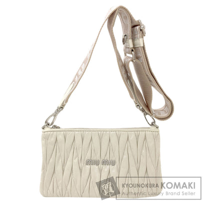 MIUMIU ミュウミュウ マテラッセ ショルダーバッグ カーフ レディース 中古