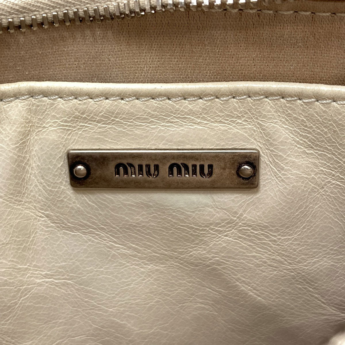 MIUMIU ミュウミュウ マテラッセ ショルダーバッグ カーフ レディース 中古