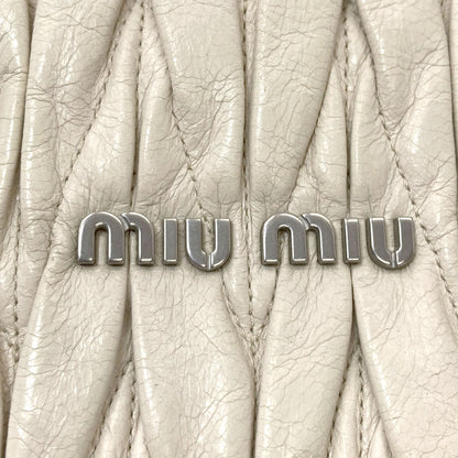 MIUMIU ミュウミュウ マテラッセ ショルダーバッグ カーフ レディース 中古