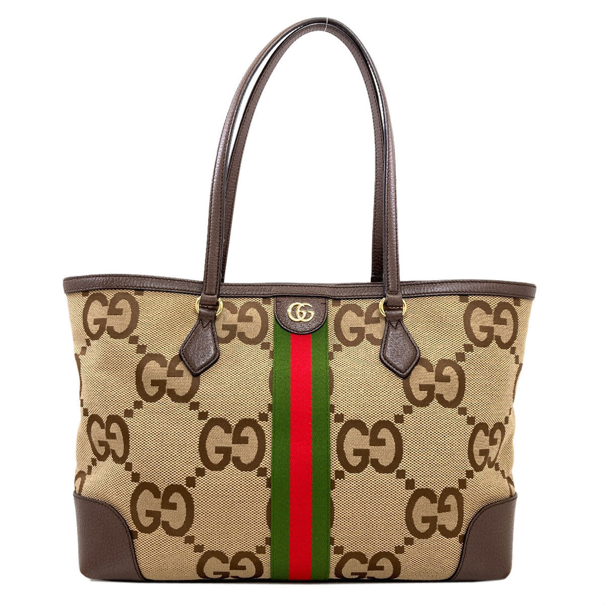 GUCCI グッチ 631685 オフディア ラージ ジャンボGG トートバッグ キャンバス レディース 中古