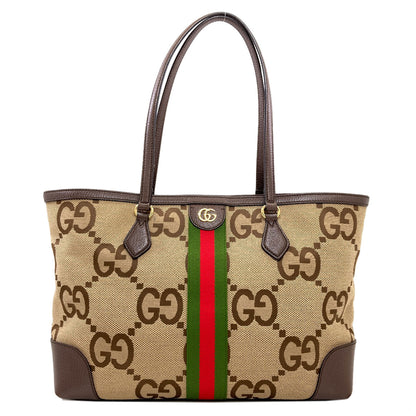 GUCCI グッチ 631685 オフディア ラージ ジャンボGG トートバッグ キャンバス レディース 中古