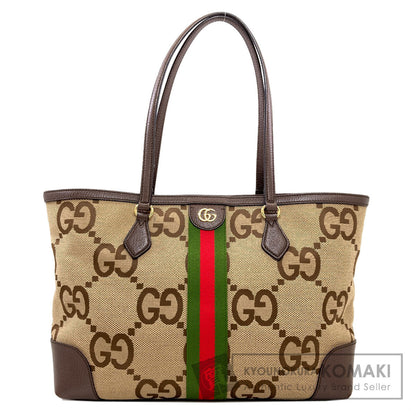 GUCCI グッチ 631685 オフディア ラージ ジャンボGG トートバッグ キャンバス レディース 中古