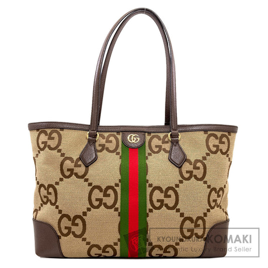 GUCCI グッチ 631685 オフディア ラージ ジャンボGG トートバッグ キャンバス レディース 中古