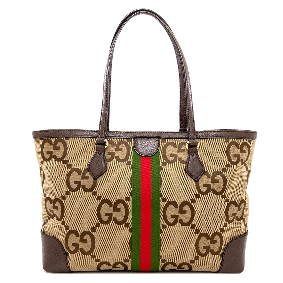 GUCCI グッチ 631685 オフディア ラージ ジャンボGG トートバッグ キャンバス レディース 中古