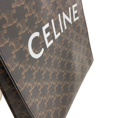 CELINE セリーヌ バーティカルカバ トリオンフ 2WAY ハンドバッグ PVC レディース 中古
