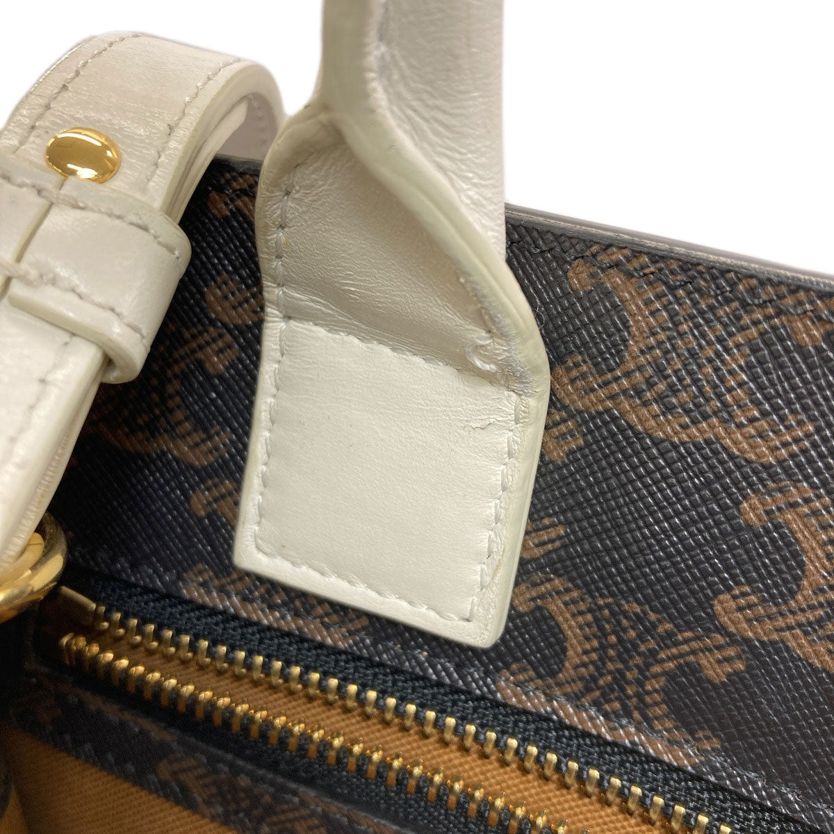 CELINE セリーヌ バーティカルカバ トリオンフ 2WAY ハンドバッグ PVC レディース 中古