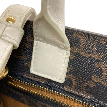 CELINE セリーヌ バーティカルカバ トリオンフ 2WAY ハンドバッグ PVC レディース 中古