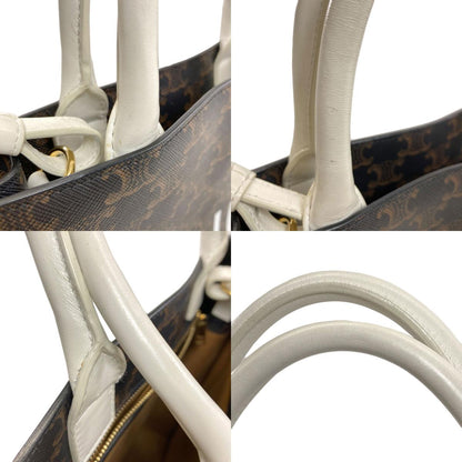 CELINE セリーヌ バーティカルカバ トリオンフ 2WAY ハンドバッグ PVC レディース 中古