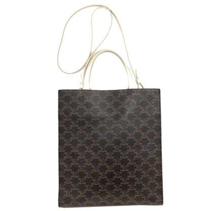 CELINE セリーヌ バーティカルカバ トリオンフ 2WAY ハンドバッグ PVC レディース 中古