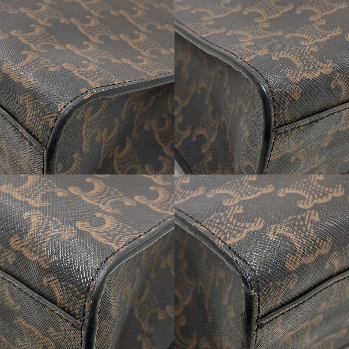 CELINE セリーヌ バーティカルカバ トリオンフ 2WAY ハンドバッグ PVC レディース 中古