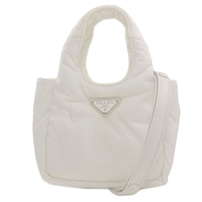 PRADA プラダ ロゴ金具 2WAY ハンドバッグ ナイロン レディース 中古