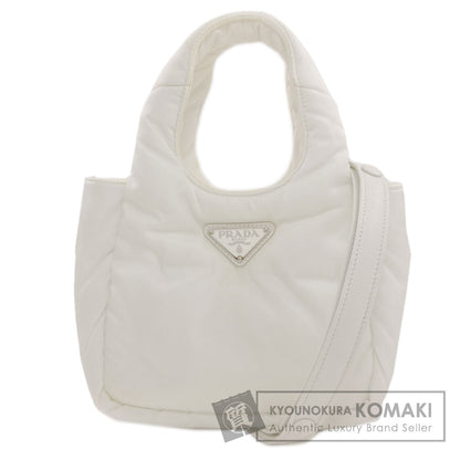 PRADA プラダ ロゴ金具 2WAY ハンドバッグ ナイロン レディース 中古
