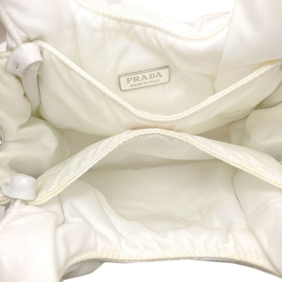PRADA プラダ ロゴ金具 2WAY ハンドバッグ ナイロン レディース 中古