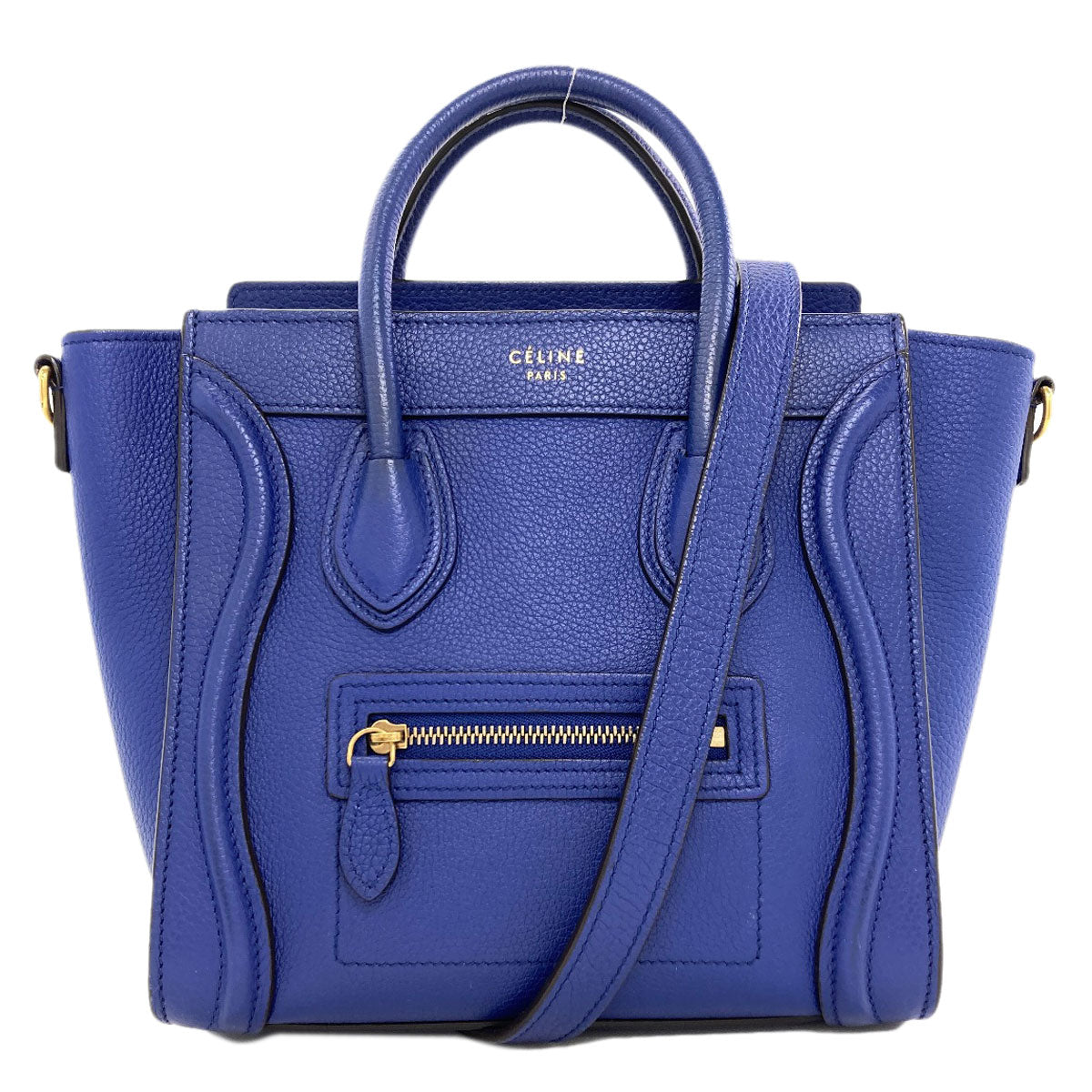 CELINE セリーヌ ラゲージナノ 2WAY ハンドバッグ カーフ レディース 中古