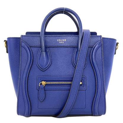 CELINE セリーヌ ラゲージナノ 2WAY ハンドバッグ カーフ レディース 中古
