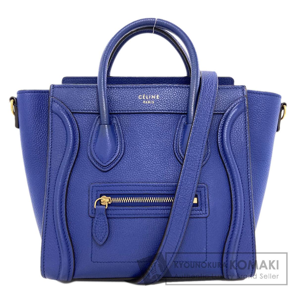 CELINE セリーヌ ラゲージナノ 2WAY ハンドバッグ カーフ レディース 中古