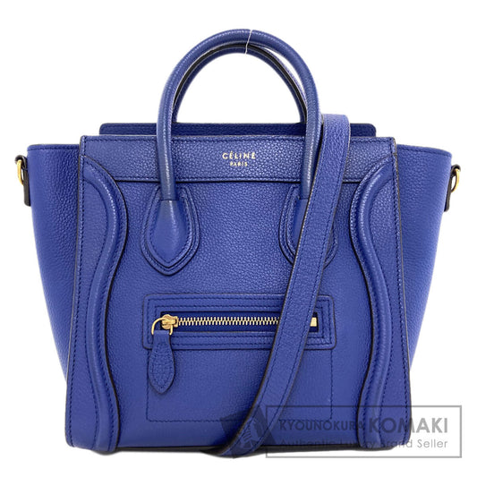 CELINE セリーヌ ラゲージナノ 2WAY ハンドバッグ カーフ レディース 中古