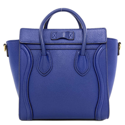 CELINE セリーヌ ラゲージナノ 2WAY ハンドバッグ カーフ レディース 中古