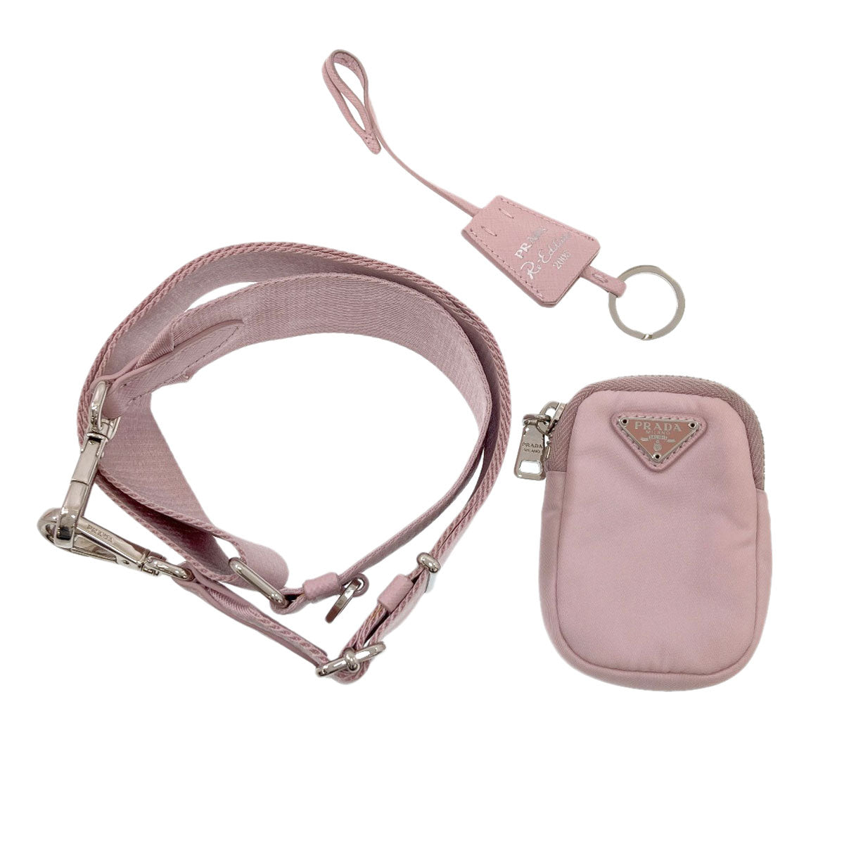 PRADA プラダ ロゴ金具 2WAY ショルダーバッグ ナイロン レディース 中古