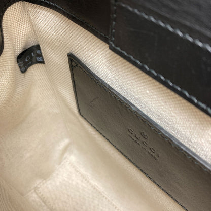 GUCCI グッチ 696010 GGエンボス ミニ 2WAY ハンドバッグ カーフ レディース 中古