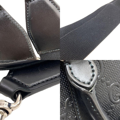 GUCCI グッチ 696010 GGエンボス ミニ 2WAY ハンドバッグ カーフ レディース 中古