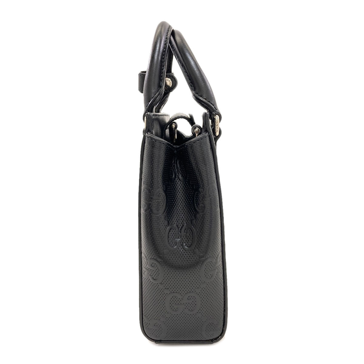 GUCCI グッチ 696010 GGエンボス ミニ 2WAY ハンドバッグ カーフ レディース 中古