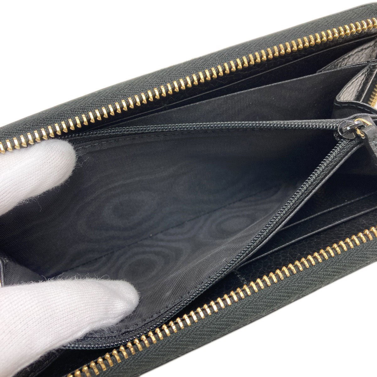 GUCCI グッチ 456117 ダブルG 長財布（小銭入れあり） レザー レディース 中古