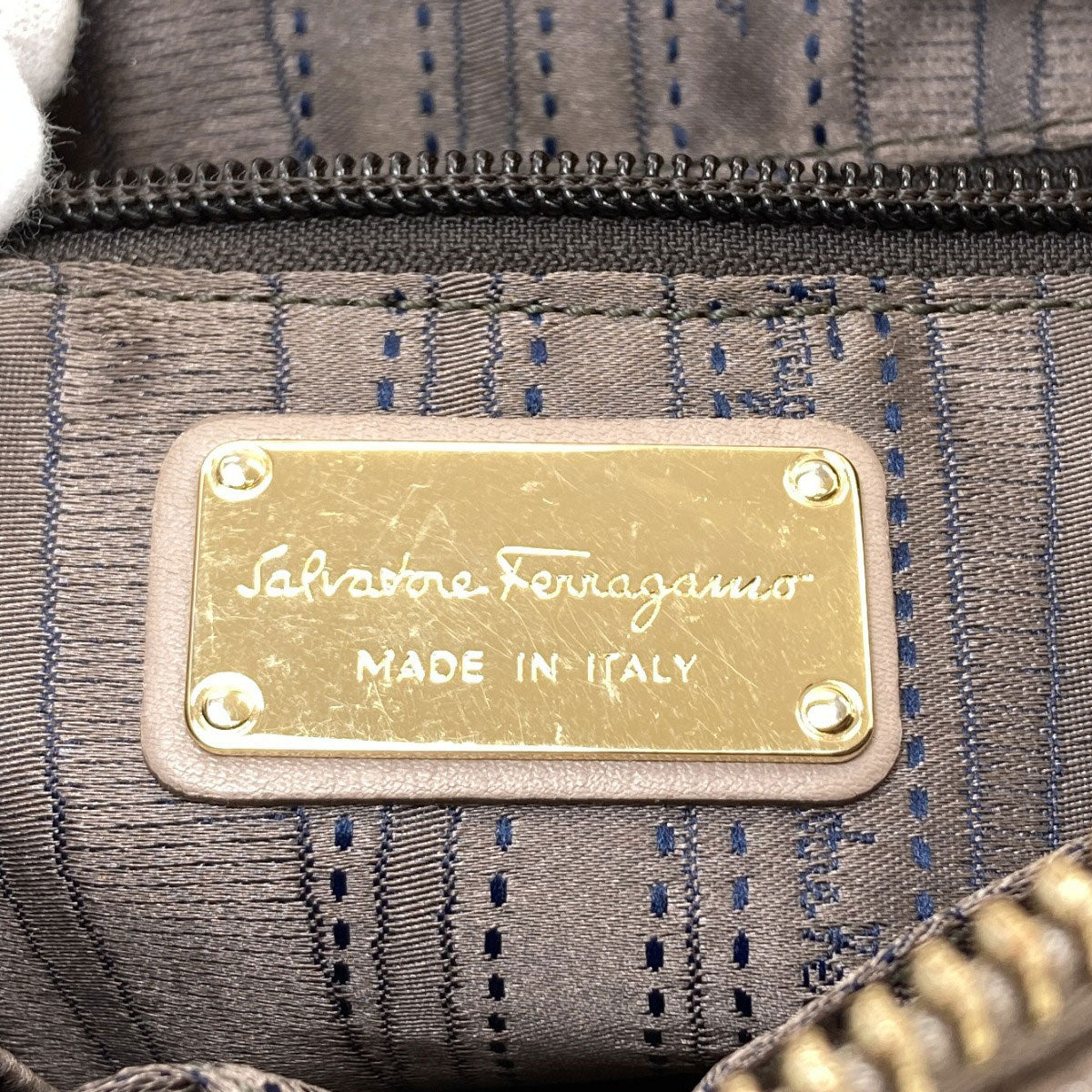 Salvatore Ferragamo サルヴァトーレフェラガモ 2WAY ハンドバッグ レザー レディース 中古