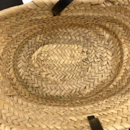 CHLOE クロエ センス スモール バスケット 2WAY ハンドバッグ ラフィア レディース 中古