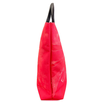 Longchamp ロンシャン ロバートインディアナコラボ ハンドバッグ キャンバス レディース 中古
