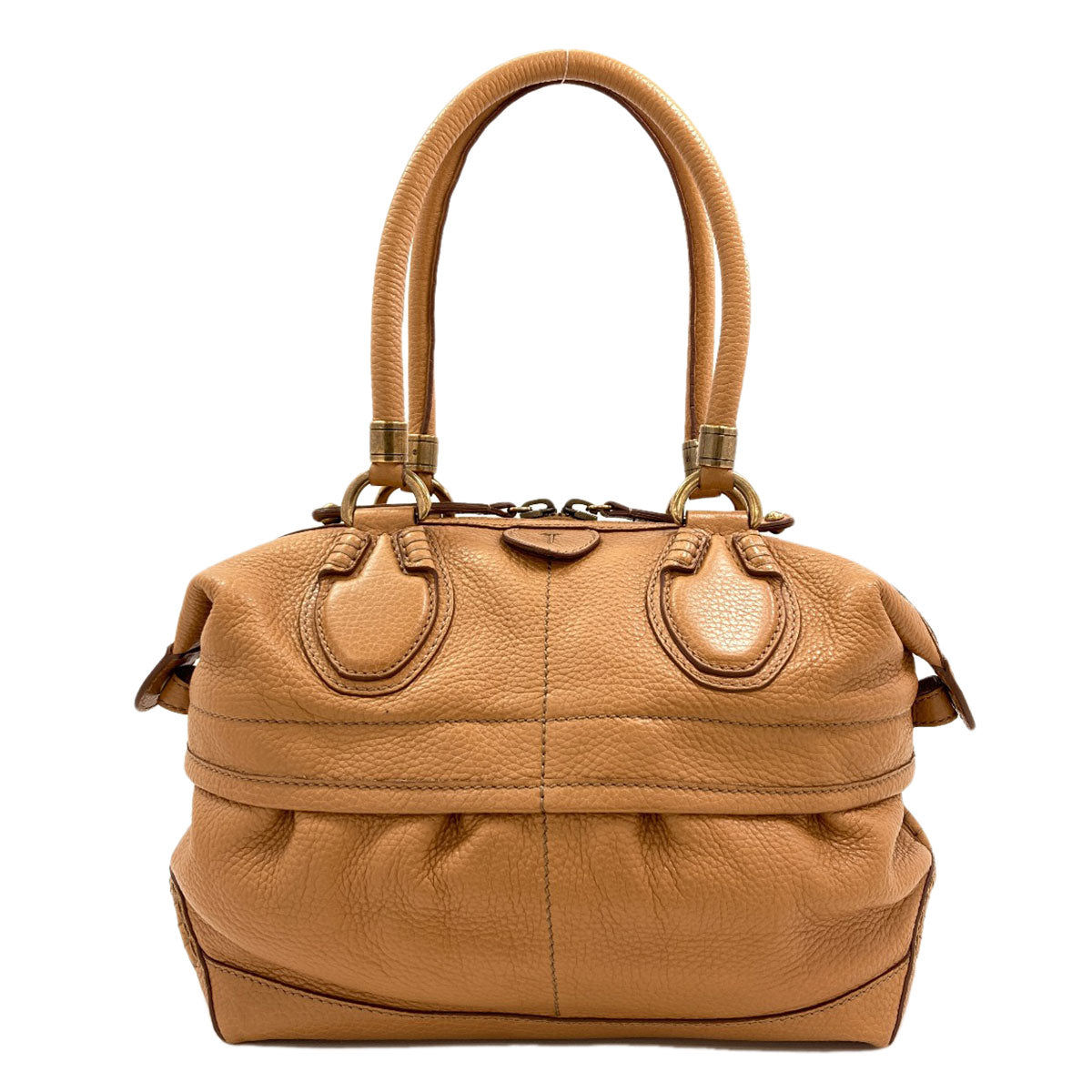 TODS トッズ ミニボストン ハンドバッグ レザー レディース 中古
