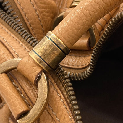 TODS トッズ ミニボストン ハンドバッグ レザー レディース 中古