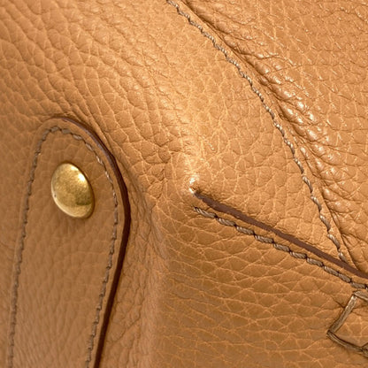 TODS トッズ ミニボストン ハンドバッグ レザー レディース 中古