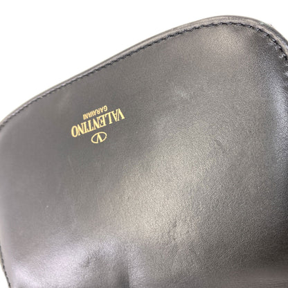 VALENTINO バレンティノ VLTNロゴ ショルダーバッグ レザー レディース 中古