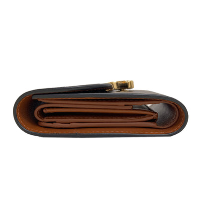 CELINE セリーヌ トリオンフ フラップ 三つ折り 二つ折り財布（小銭入れあり） PVC レディース 中古