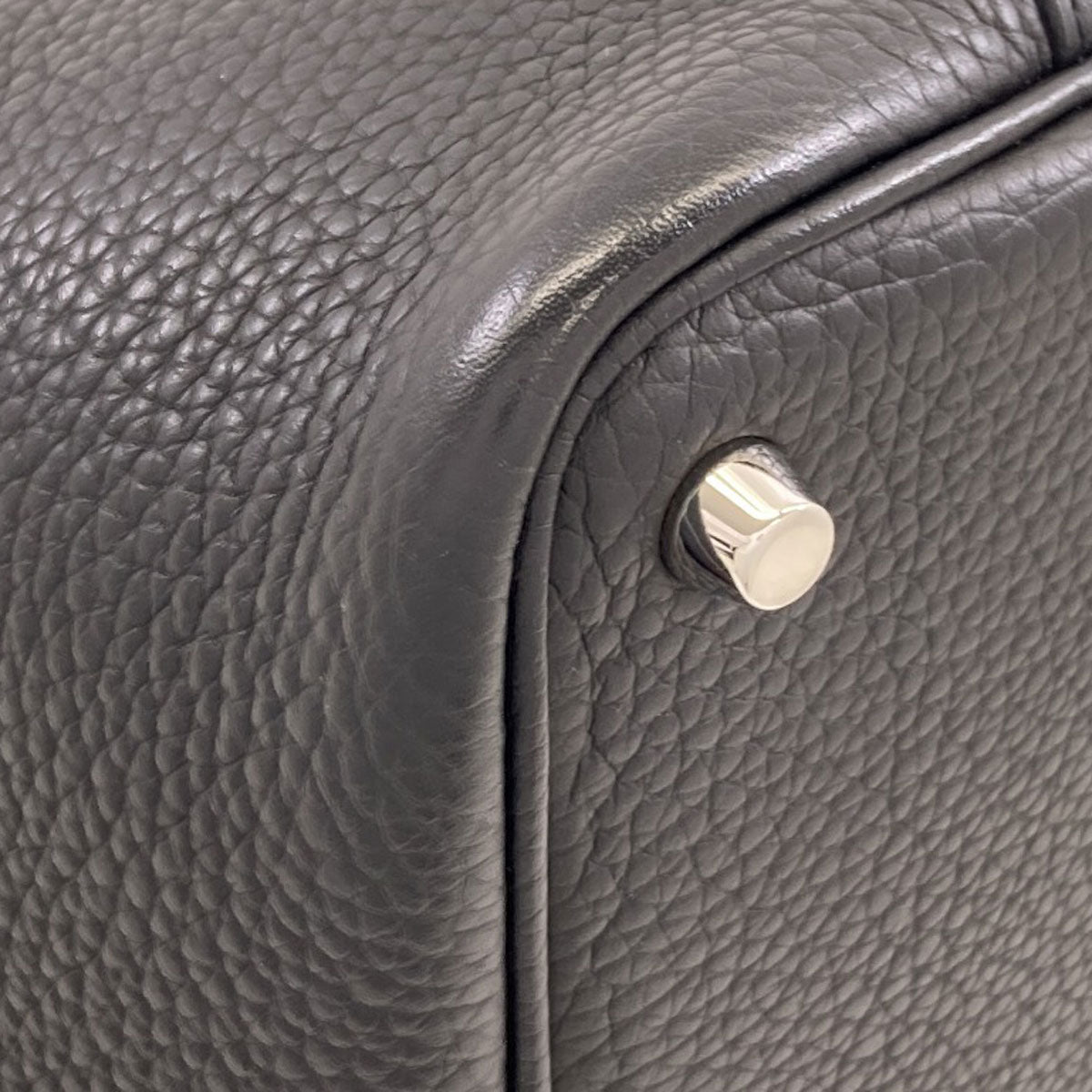HERMES エルメス ピコタンロックPM シルバー金具 ハンドバッグ トリヨン レディース 中古