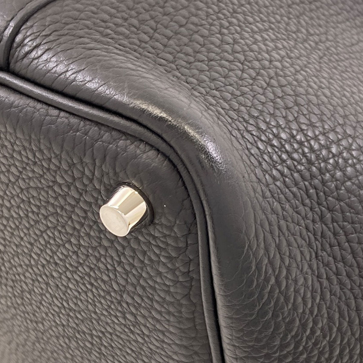 HERMES エルメス ピコタンロックPM シルバー金具 ハンドバッグ トリヨン レディース 中古