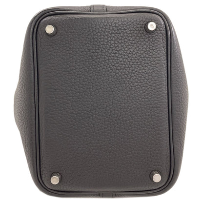 HERMES エルメス ピコタンロックPM シルバー金具 ハンドバッグ トリヨン レディース 中古