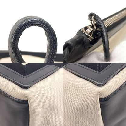 BALENCIAGA バレンシアガ 339933 ネイビーカバス S ハンドバッグ キャンバス レディース 中古
