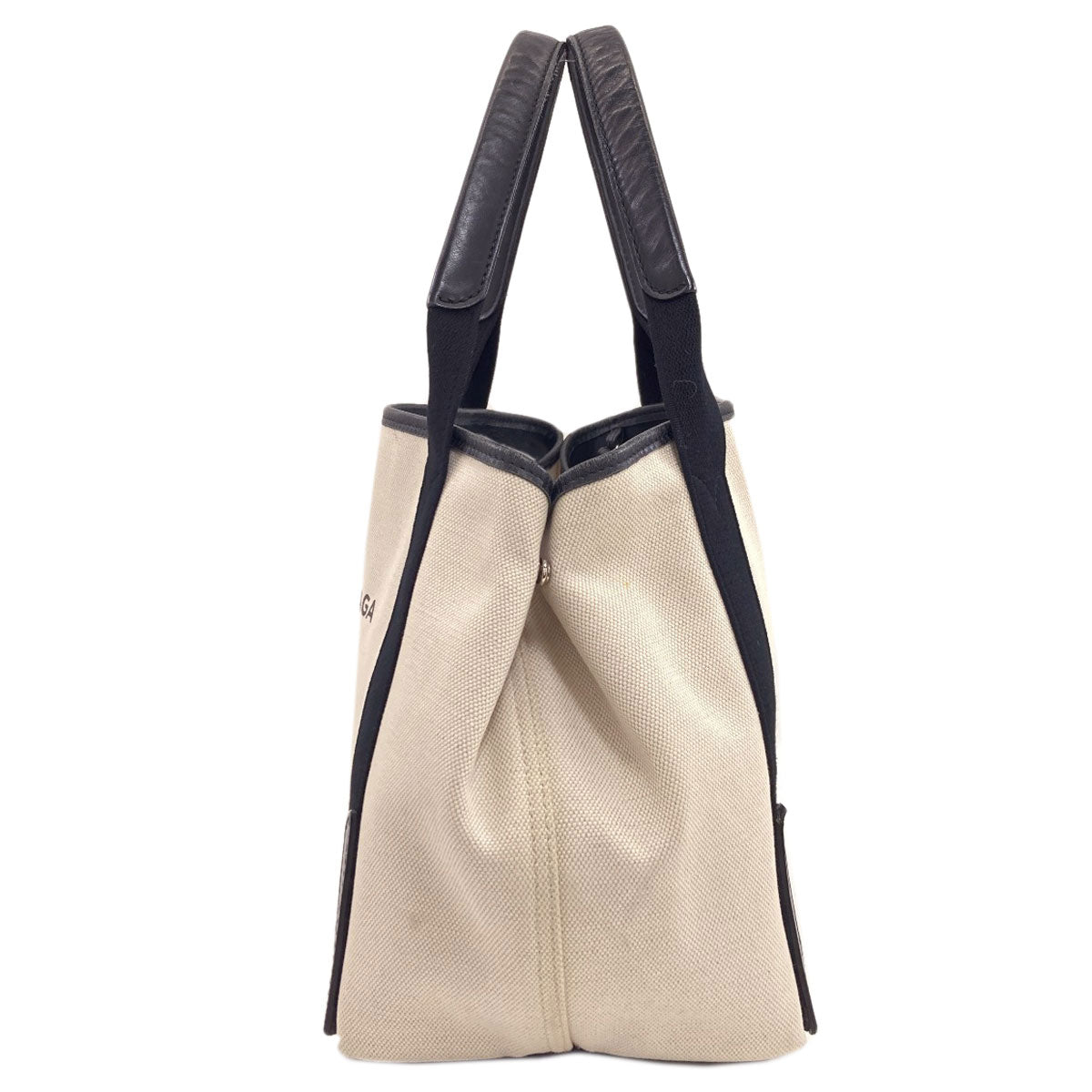 BALENCIAGA バレンシアガ 339933 ネイビーカバス S ハンドバッグ キャンバス レディース 中古