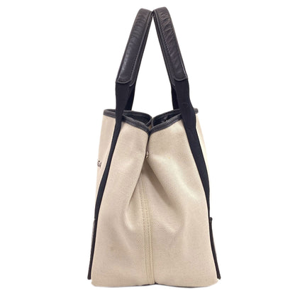 BALENCIAGA バレンシアガ 339933 ネイビーカバス S ハンドバッグ キャンバス レディース 中古