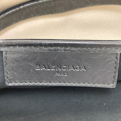 BALENCIAGA バレンシアガ 339933 ネイビーカバス S ハンドバッグ キャンバス レディース 中古