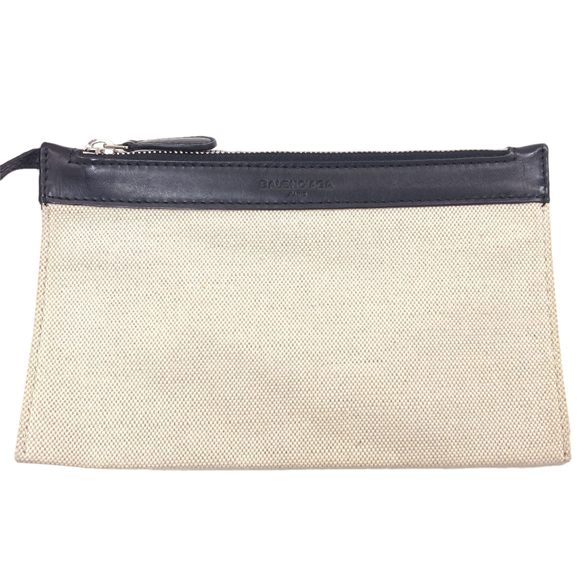 BALENCIAGA バレンシアガ 339933 ネイビーカバス S ハンドバッグ キャンバス レディース 中古