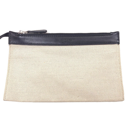 BALENCIAGA バレンシアガ 339933 ネイビーカバス S ハンドバッグ キャンバス レディース 中古