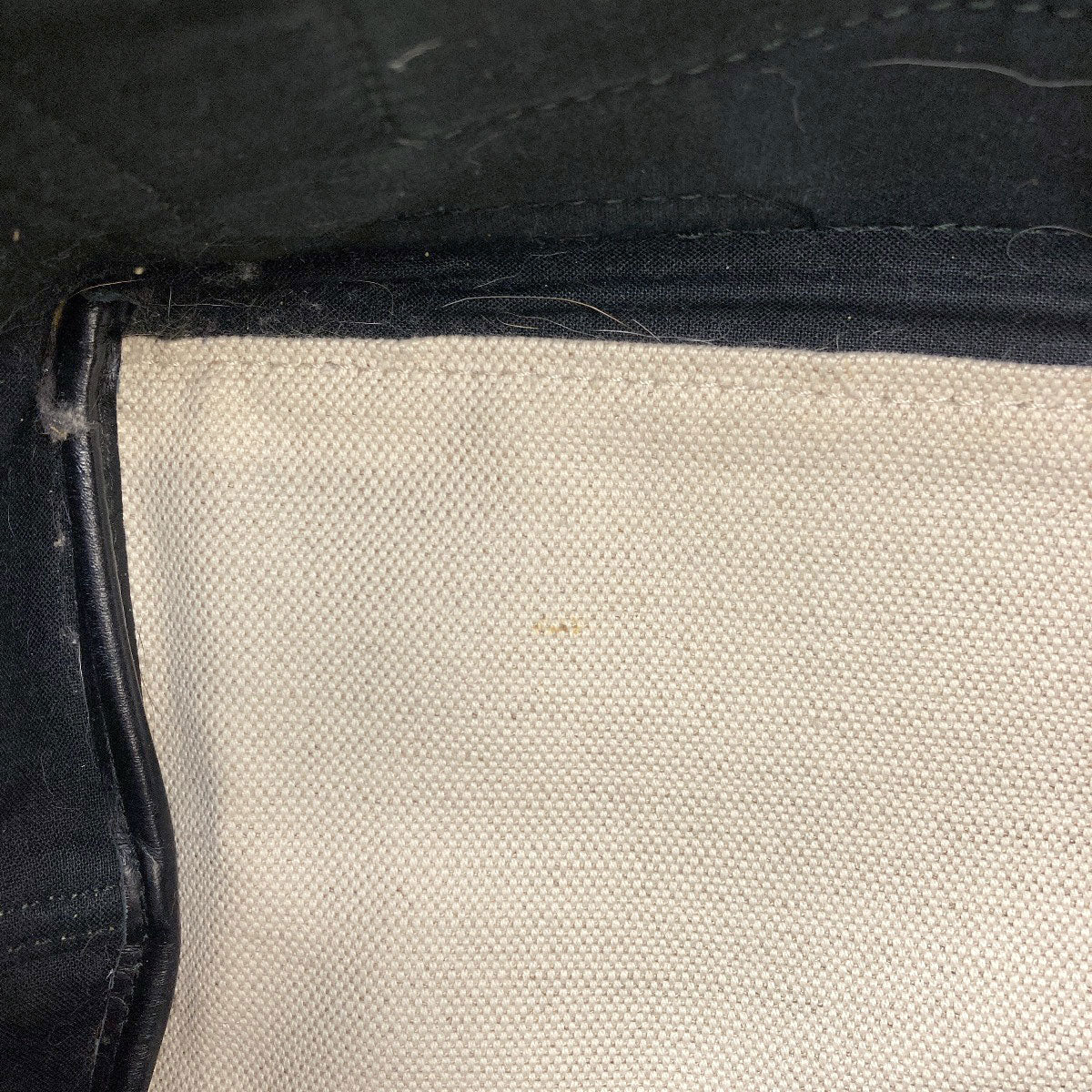 BALENCIAGA バレンシアガ 339933 ネイビーカバス S ハンドバッグ キャンバス レディース 中古