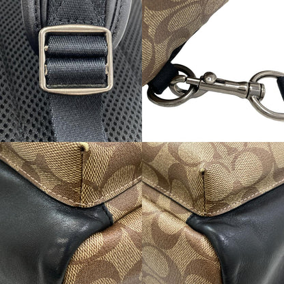 COACH コーチ 1909 シグネチャー ボディバッグ PVC レディース 中古