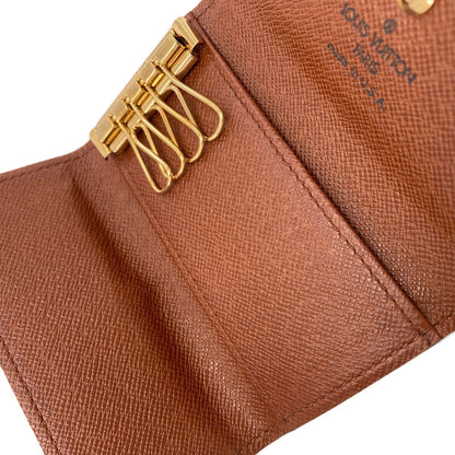 LOUIS VUITTON ルイヴィトン M62631 ミュルティクレ4 キーケース モノグラムキャンバス レディース 中古