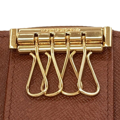 LOUIS VUITTON ルイヴィトン M62631 ミュルティクレ4 キーケース モノグラムキャンバス レディース 中古